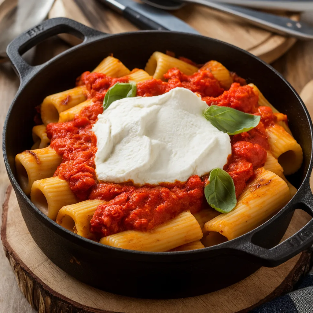 Baked Rigatoni with Ricotta