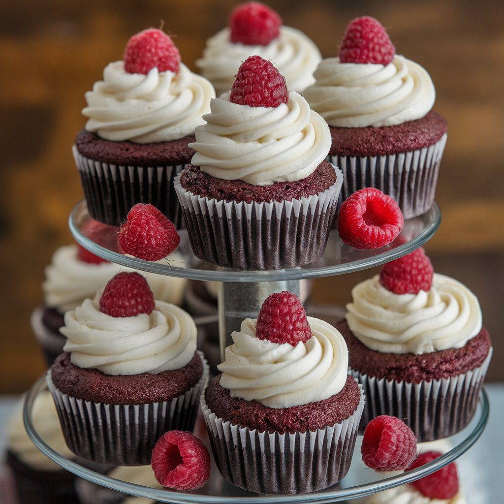 Chocolate Raspberry Cupcakes
