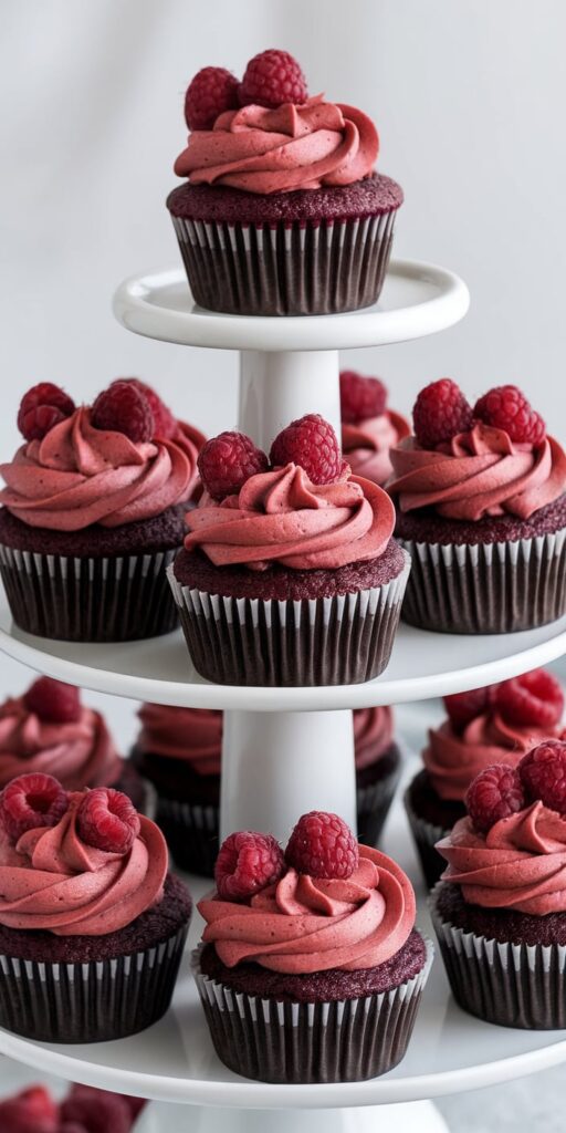 Chocolate Raspberry Cupcake