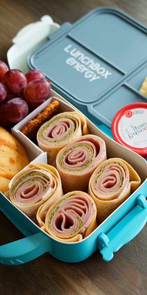 Ham Cheese Pinwheels Lunchbox Energy