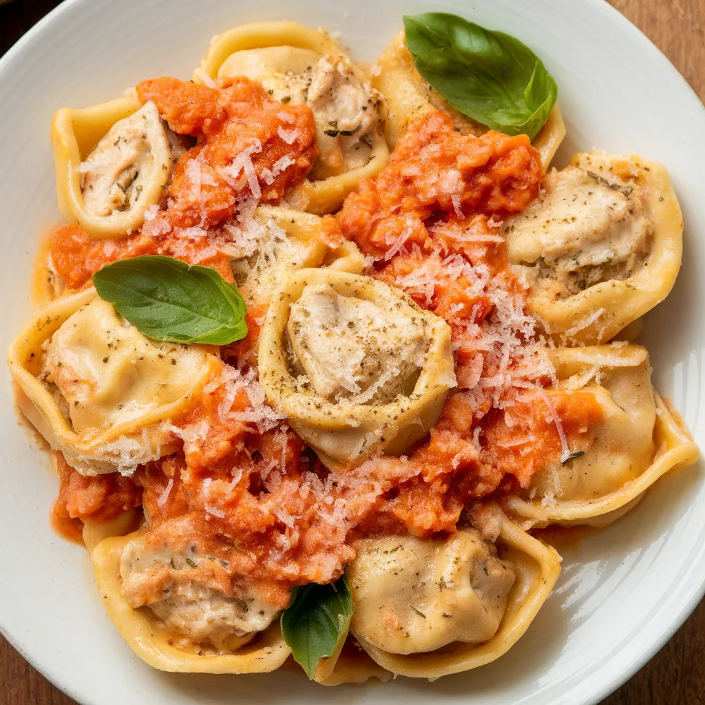 High Protein Marry Me Chicken Tortellini Pasta