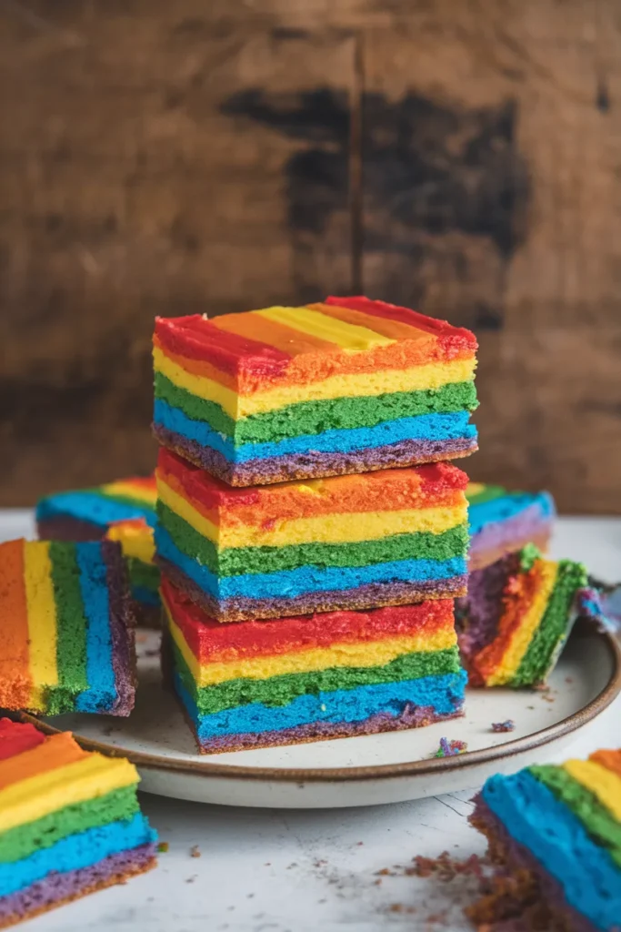 Rainbow Cookie Bars