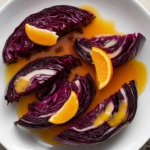 Roasted Red Cabbage Wedges with Orange