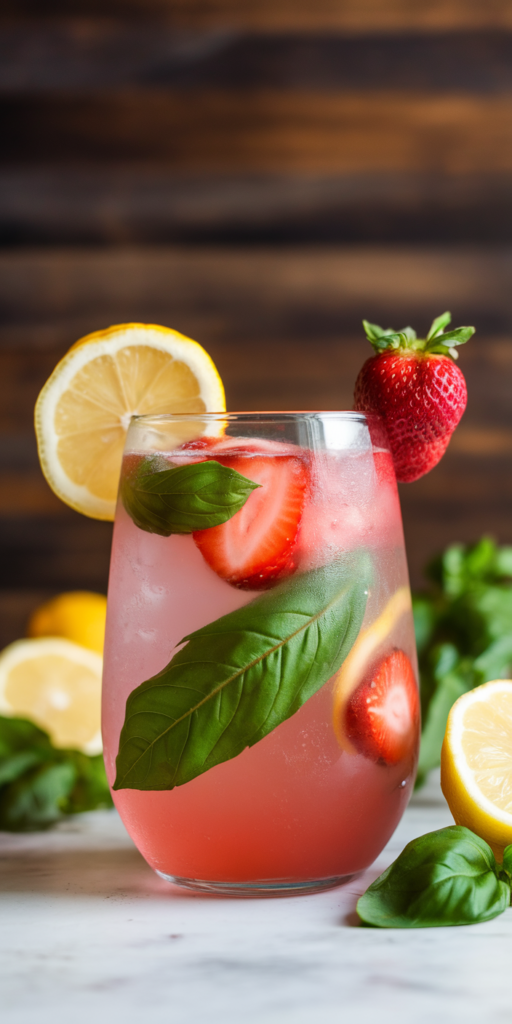 12 Valentine’s Day Drinks That Are Easy and Pretty 9 Strawberry Basil Lemonade