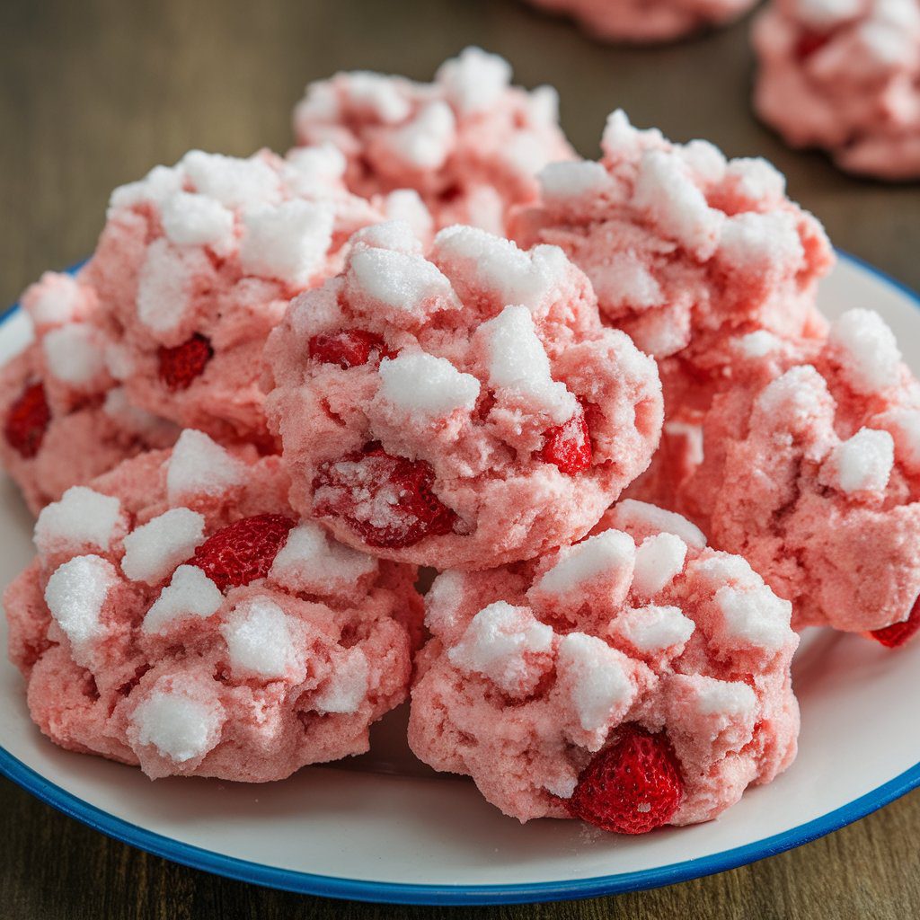 Strawberry Crunch Cookies