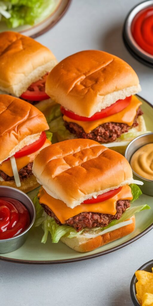 Tex Mex Taco Cheeseburger Sliders