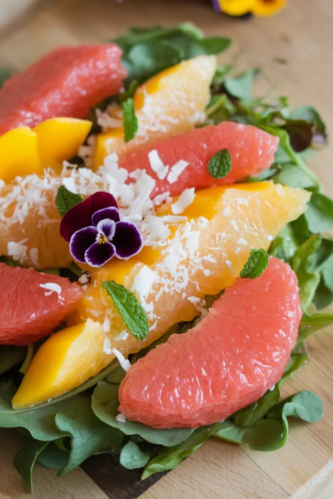 Tropical Grapefruit Mango Salad