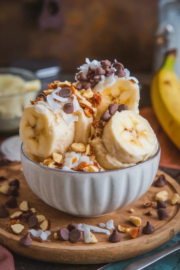 9 Healthy After School Snacks for Kids Will Actually Beg You to Make 3 Banana Nice Cream with Toppings