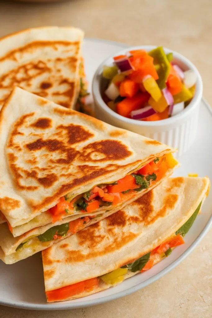 9 Healthy After School Snacks for Kids Will Actually Beg You to Make 6 Cheese Quesadillas with Hidden Veggie Salsa