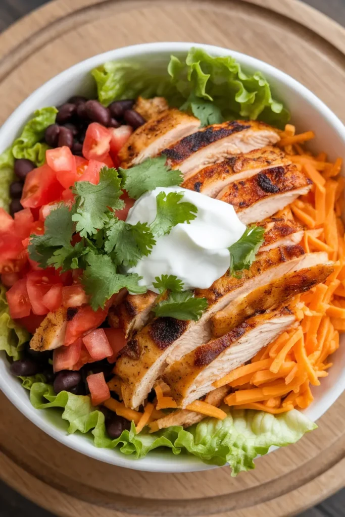 11 Healthy Taco Bowl Meal Prep Ideas That'll Make You Actually Look Forward to Lunch All Week 4 Chicken Fajita Taco Bowl