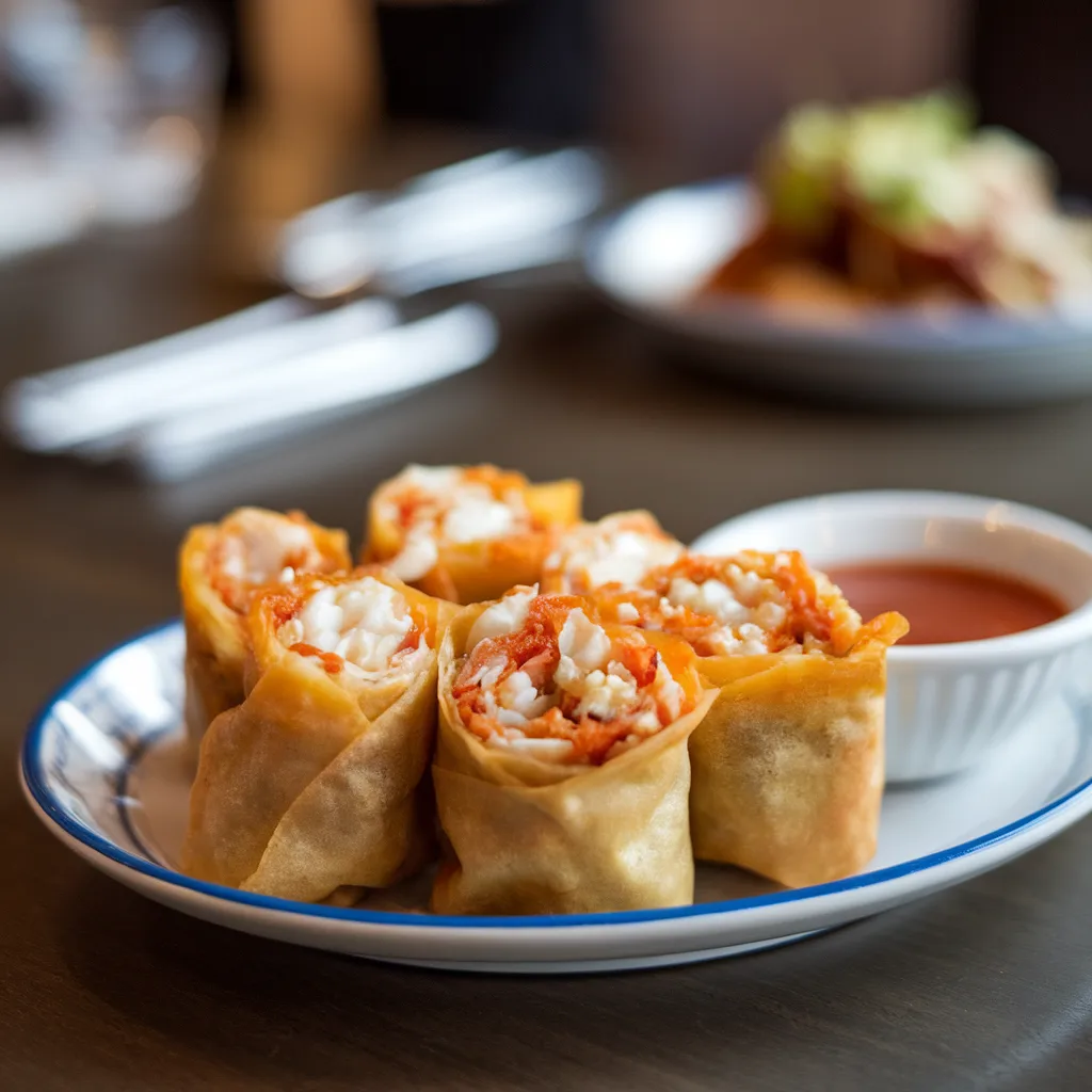 Crab Rangoon Egg Rolls