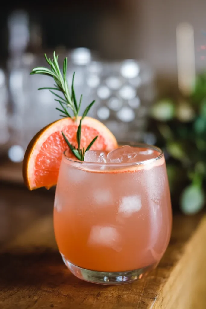 Grapefruit and Rosemary Paloma