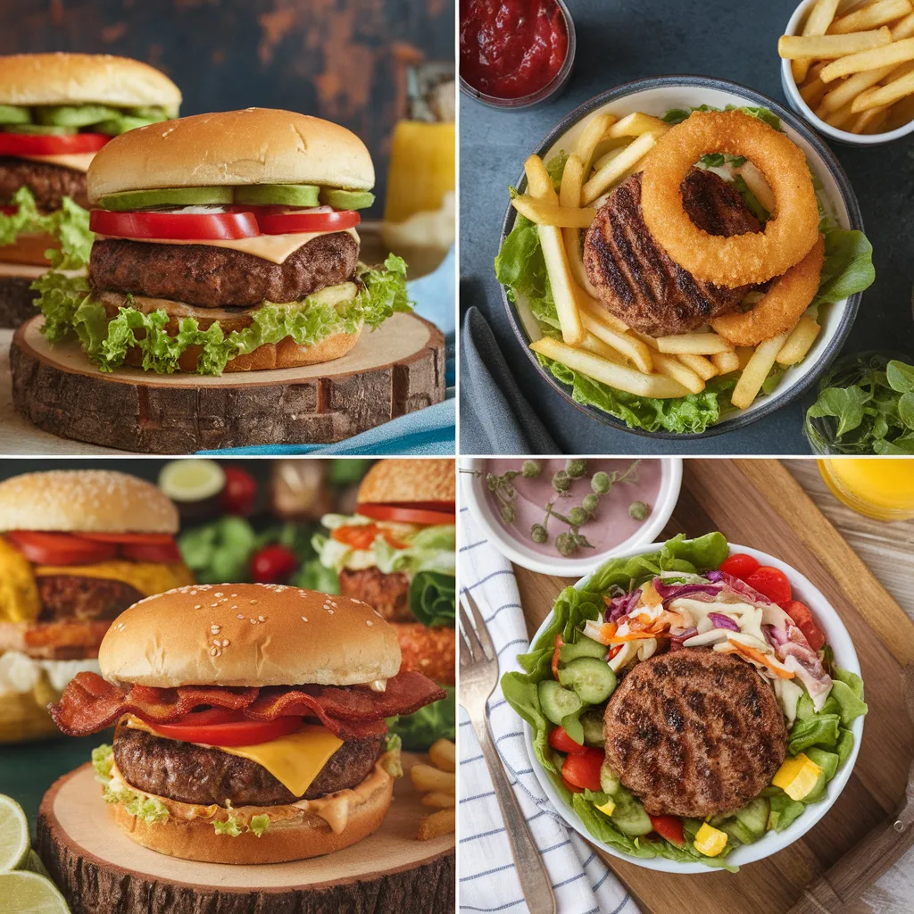 Low Calorie Burger Bowls