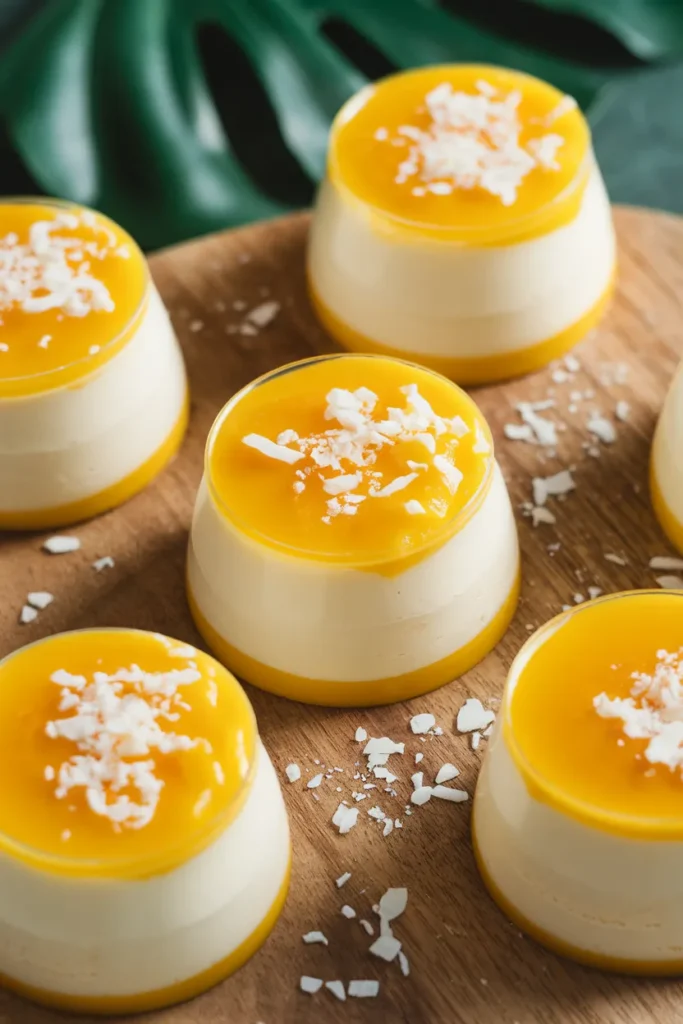 23 Adorable Healthy Easter Desserts Kids and Adults Are Obsessed With (No Junk, All Joy) 8 Mango Coconut Panna Cotta Cups