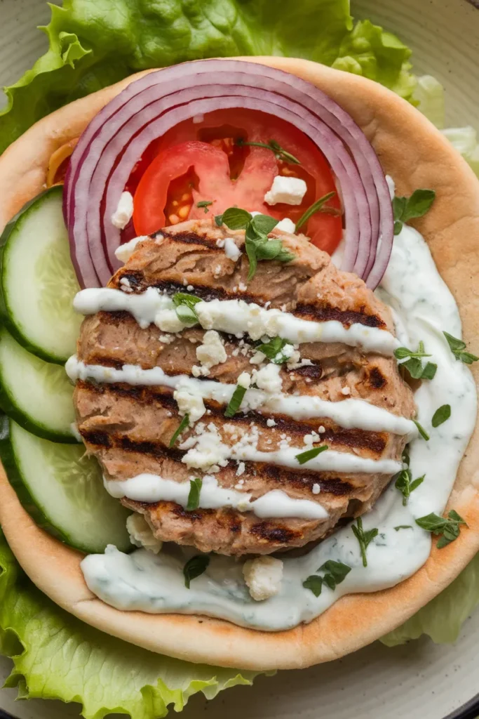 Mediterranean Turkey Burger Bowl