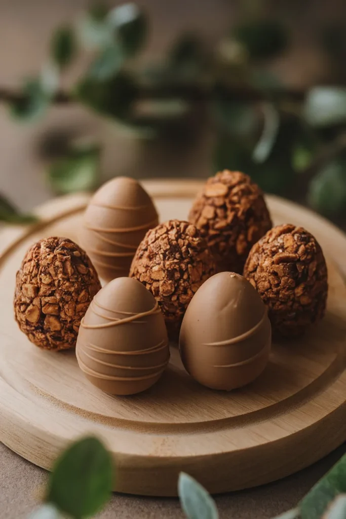 23 Adorable Healthy Easter Desserts Kids and Adults Are Obsessed With (No Junk, All Joy) 3 Peanut Butter Date Chocolate Eggs