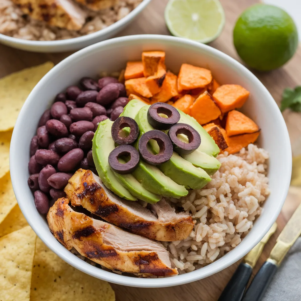 Protein-Rich Burrito Bowl With Sweet Potato