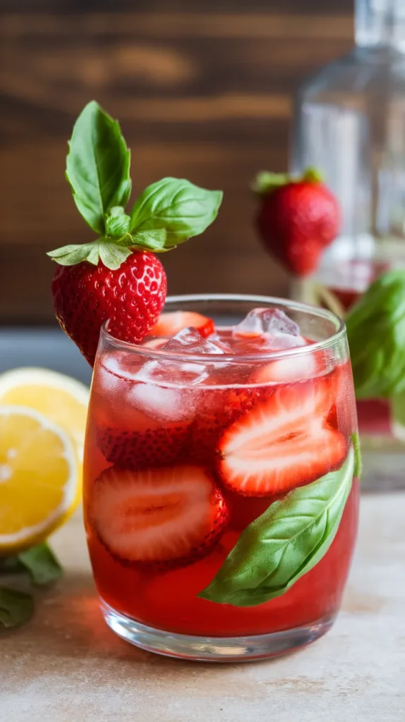 10 Refreshing Spring Cocktails for an Instant Energy Boost 5 Strawberry Basil Smash