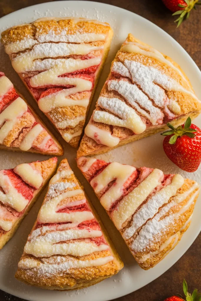 Strawberry Cream Cheese Scones 2 Strawberry Cream Cheese Scone