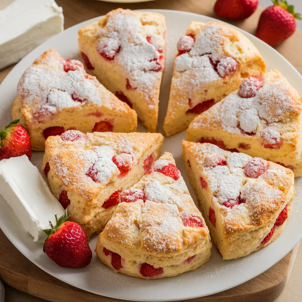 Strawberry Cream Cheese Scones