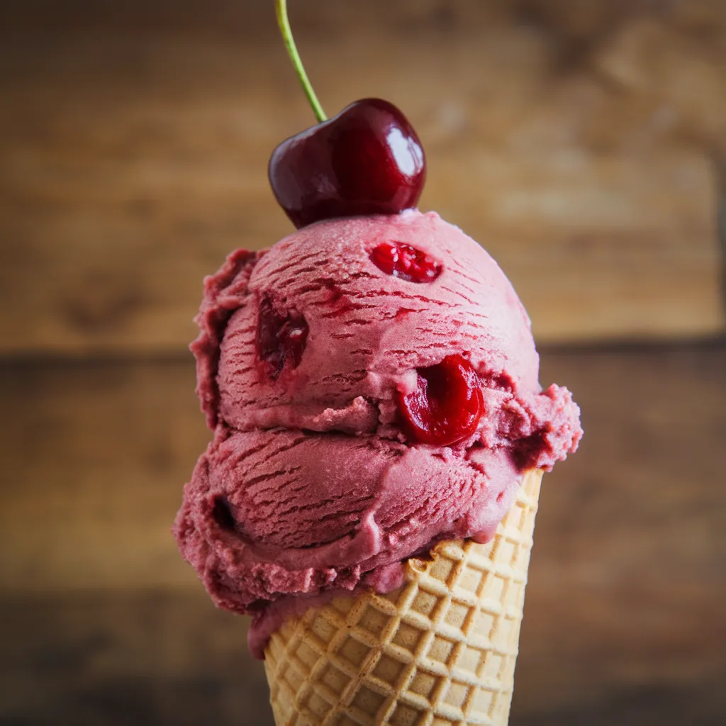 Home 2 Homemade Cherry Ice Cream